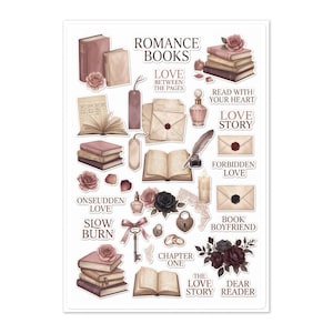 Vintage Romance Reader's Sticker Collection