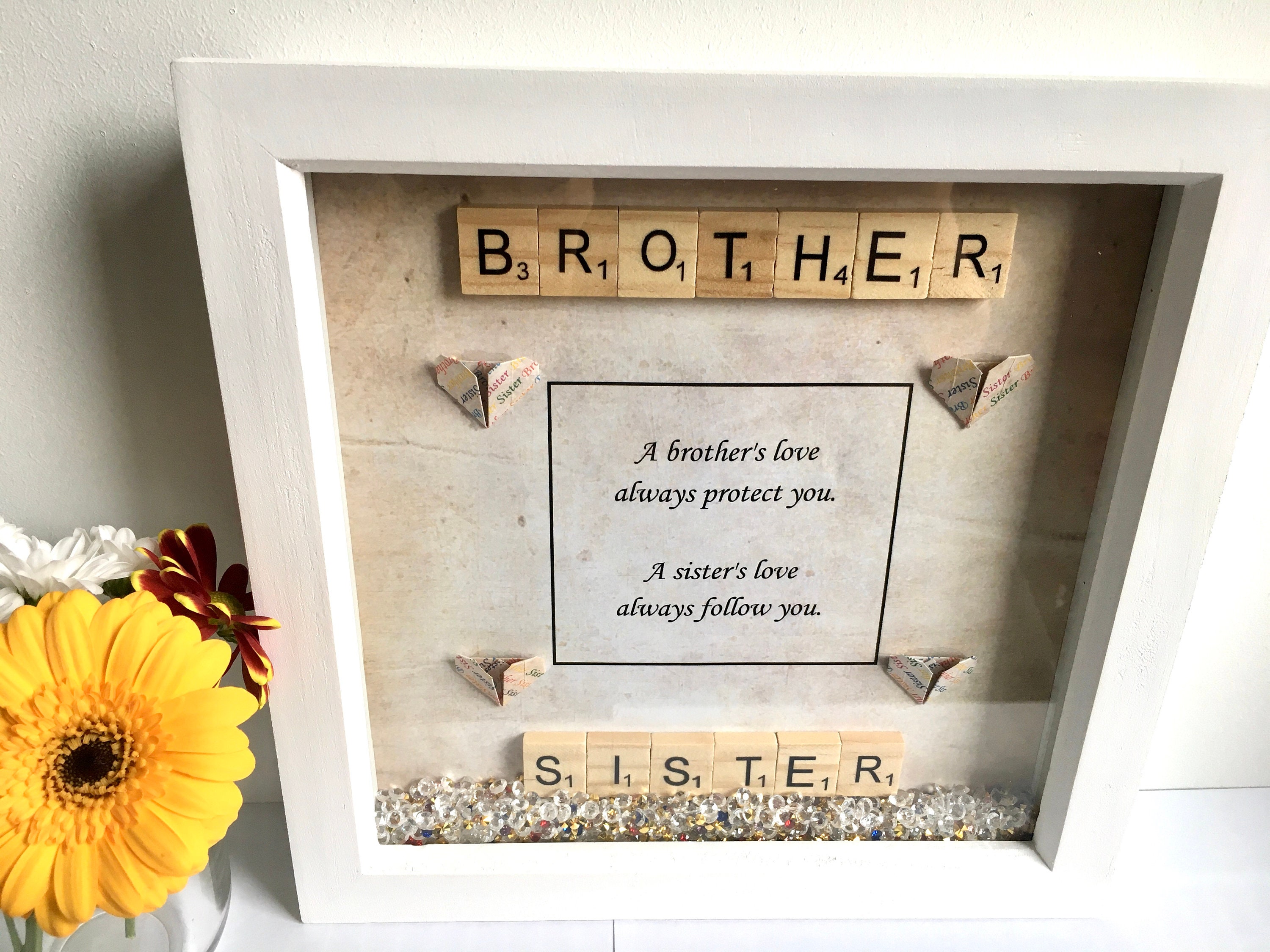 Brother and Sister Frame Sibling frame Personalised Etsy