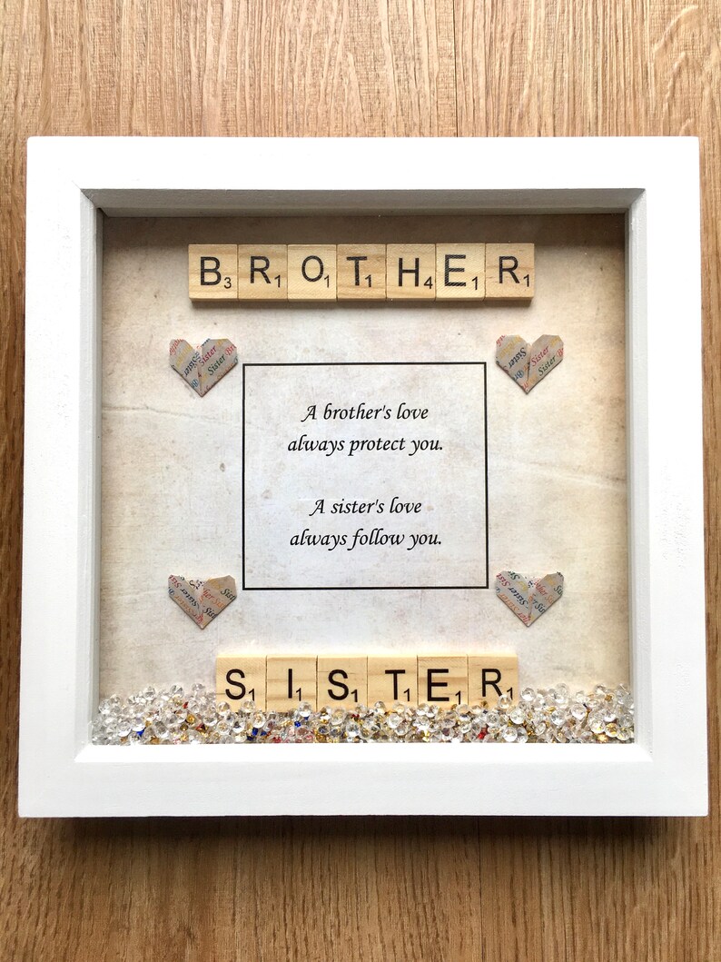 Brother and Sister Frame Sibling frame Personalised Etsy