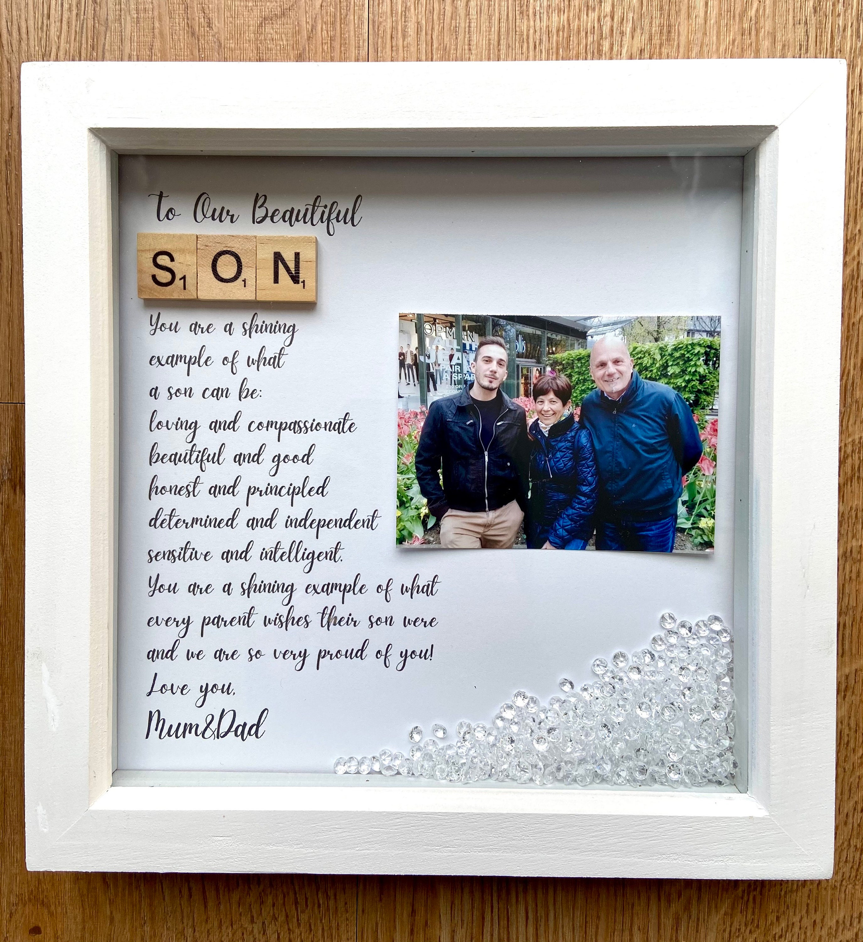 Son Frame Son Gift Handmade photo Frame Personalised Son Etsy
