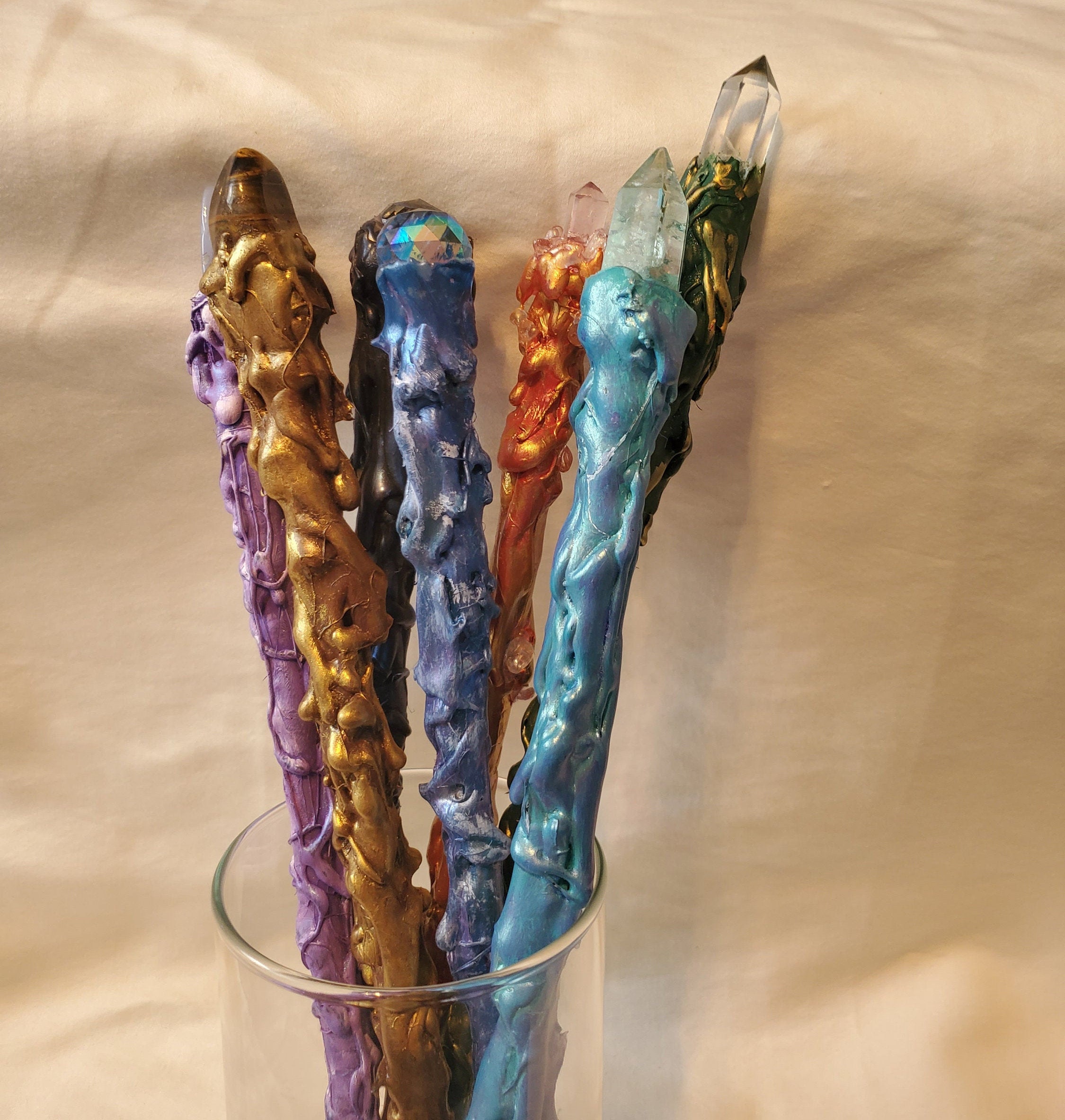 Magic Wands/witch's Wand/water/sea Witch Wand/ Earth Witch Etsy