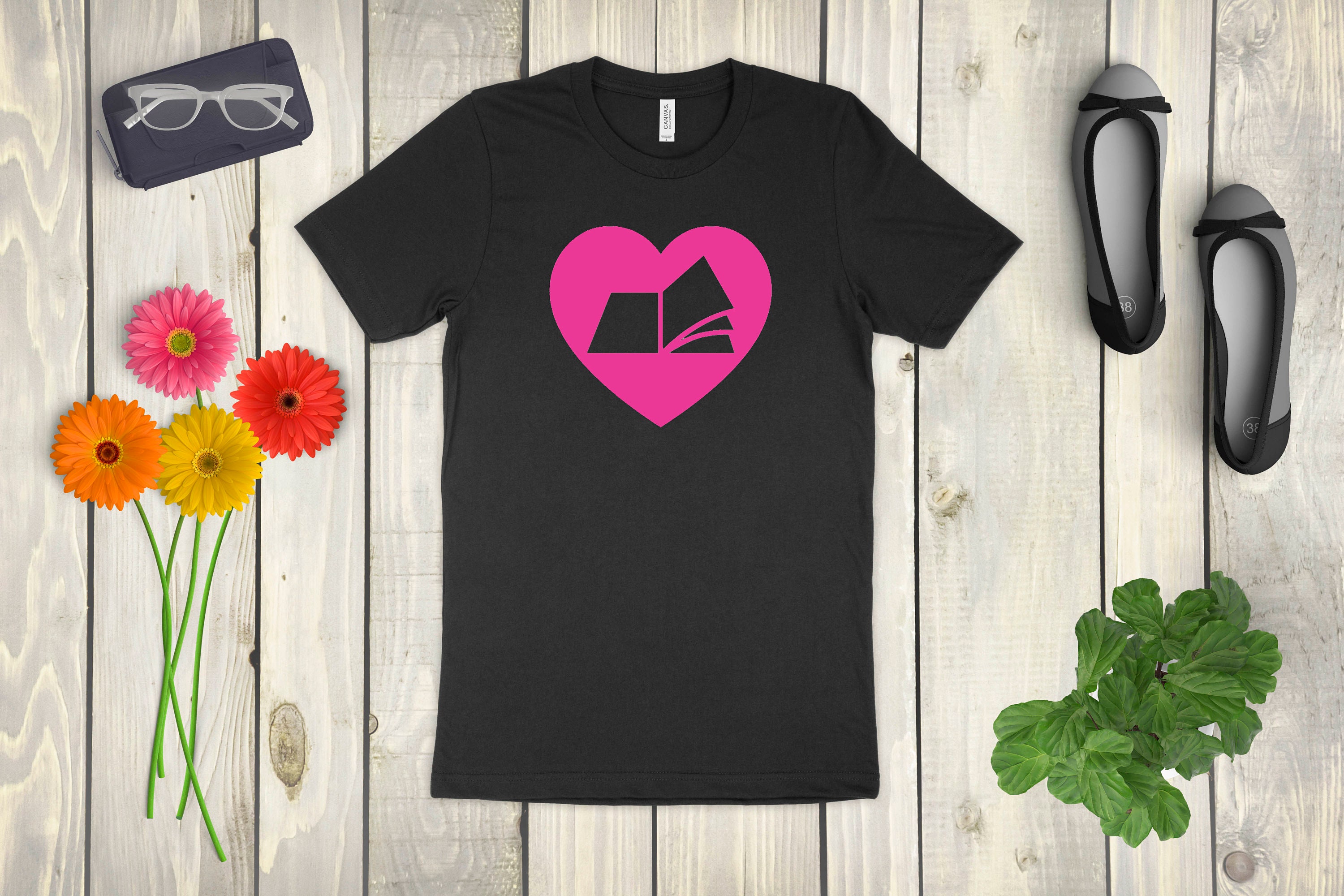 ADULT I Love Books Shirt I Heart Books Book Shirt Reading Etsy