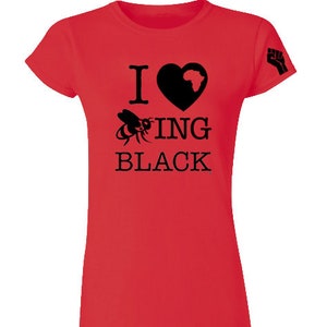 I Love Beeing Black Womens Tee Classic
