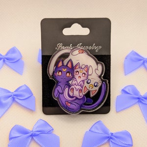 Sailor Moon Luna, Artemis and Diana | Acrylic Pin