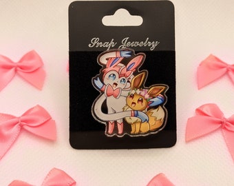 Sylveon & Eevee | Acrylic Pin