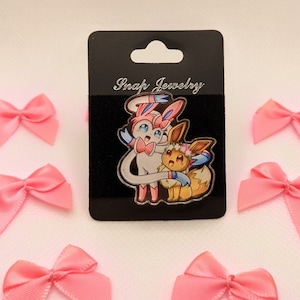Sylveon & Eevee | Acrylic Pin
