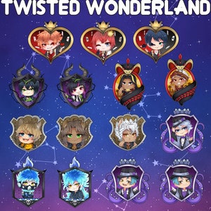 Twisted Wonderland | Acrylic Pins