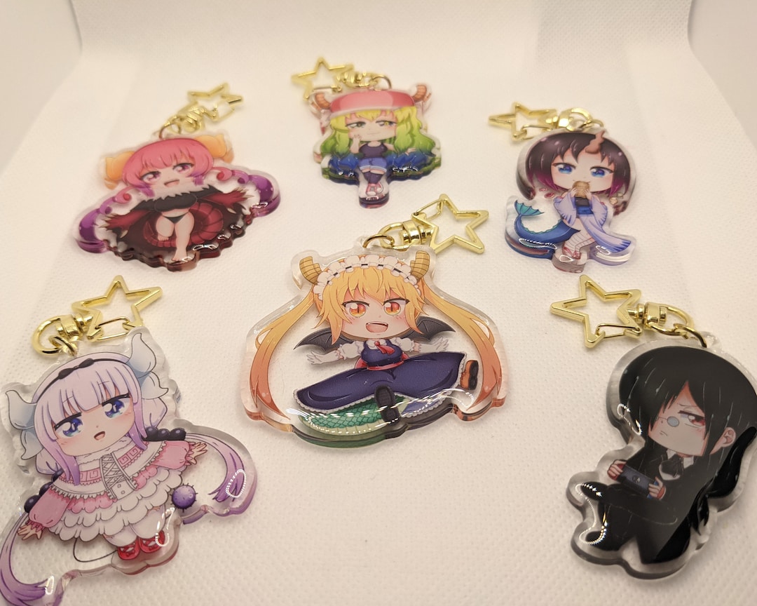 Dragon Maid Keychains Etsy