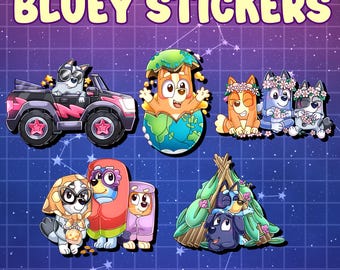 Bluey Stickers - Etsy