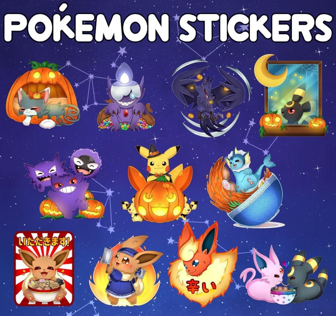 Pokemon Sticker Reward Pokémon | Stickers - Etsy