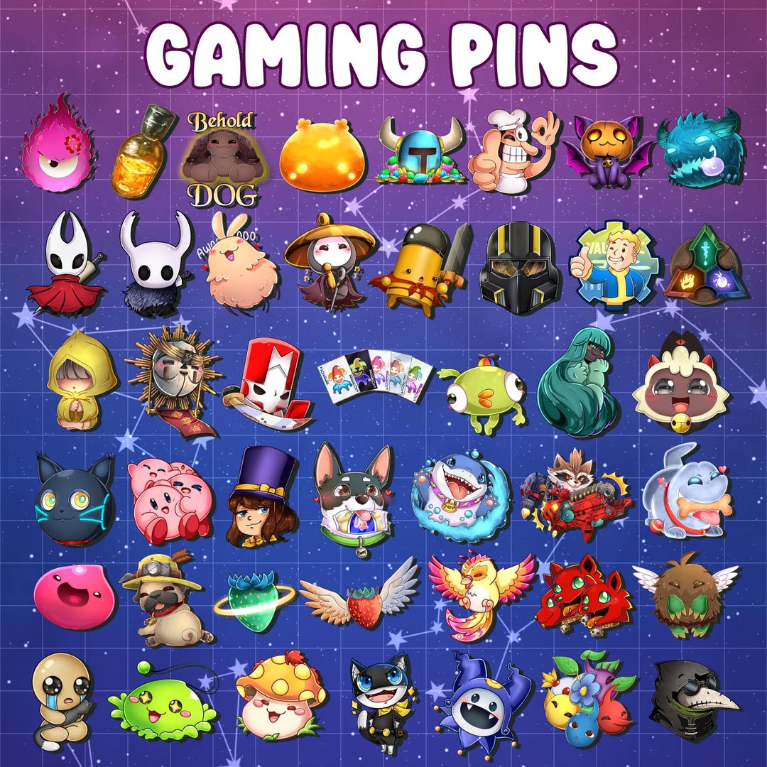 Gaming | Acrylic Pins - Etsy