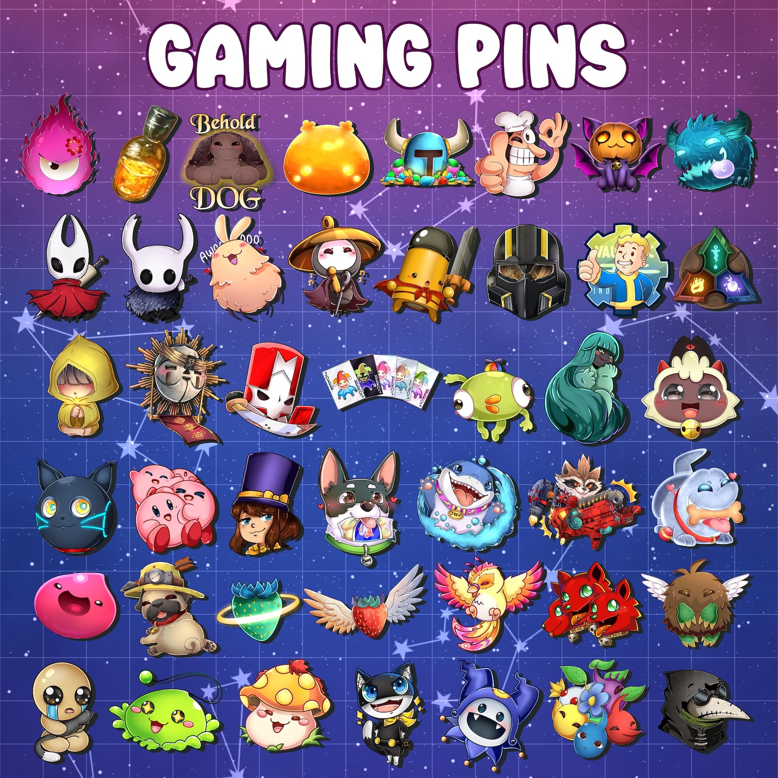 Gaming | Acrylic Pins - Etsy
