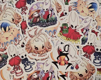 May include: A collection of colorful stickers featuring various cartoon characters and text. The stickers showcase a variety of designs, including characters in red capes, and text such as "CAN I PET" and "THAT DAWG?"