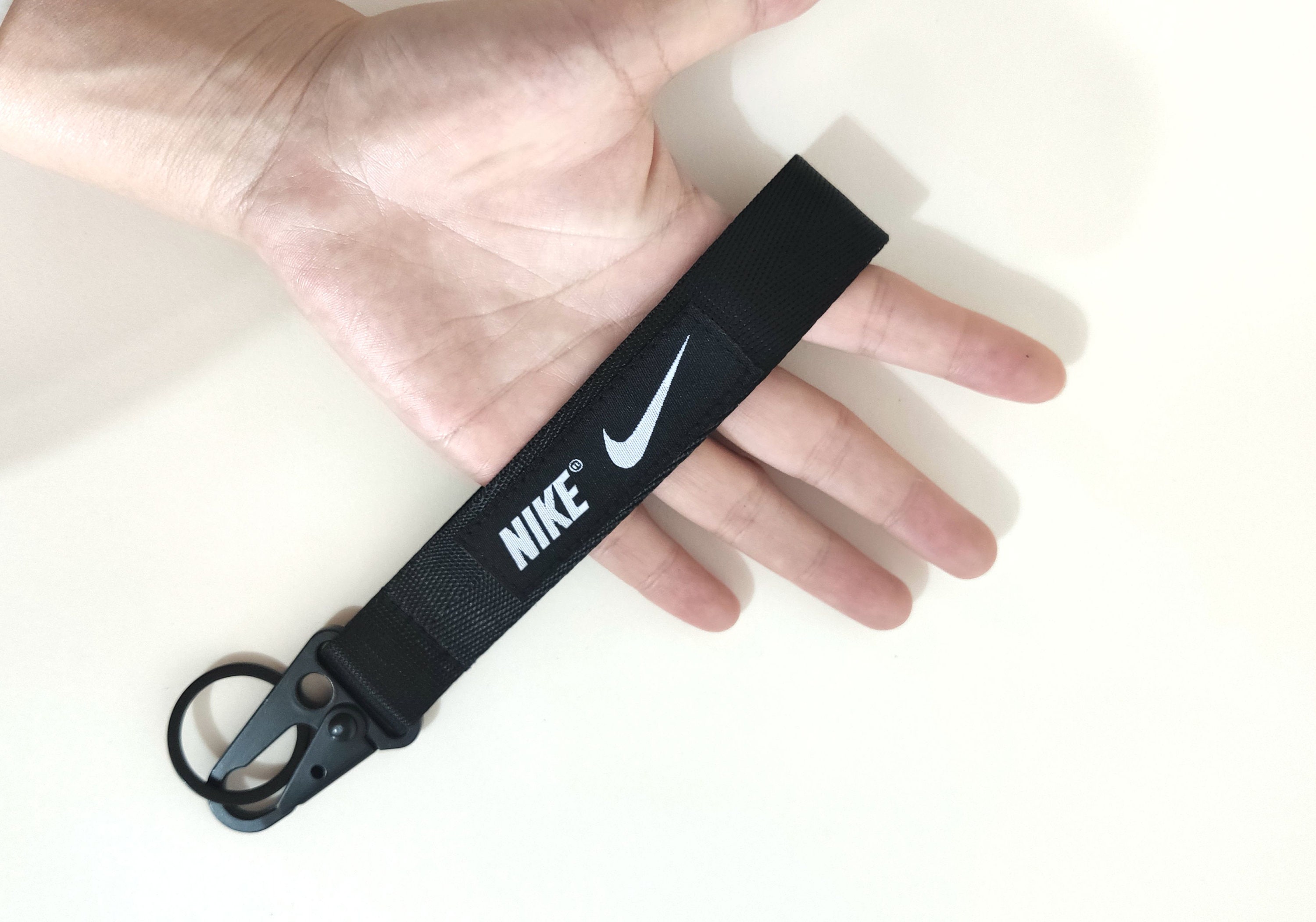 NIKE Wristlet Metal Clip Trendy Car Key Chain Wrist Strap | Etsy