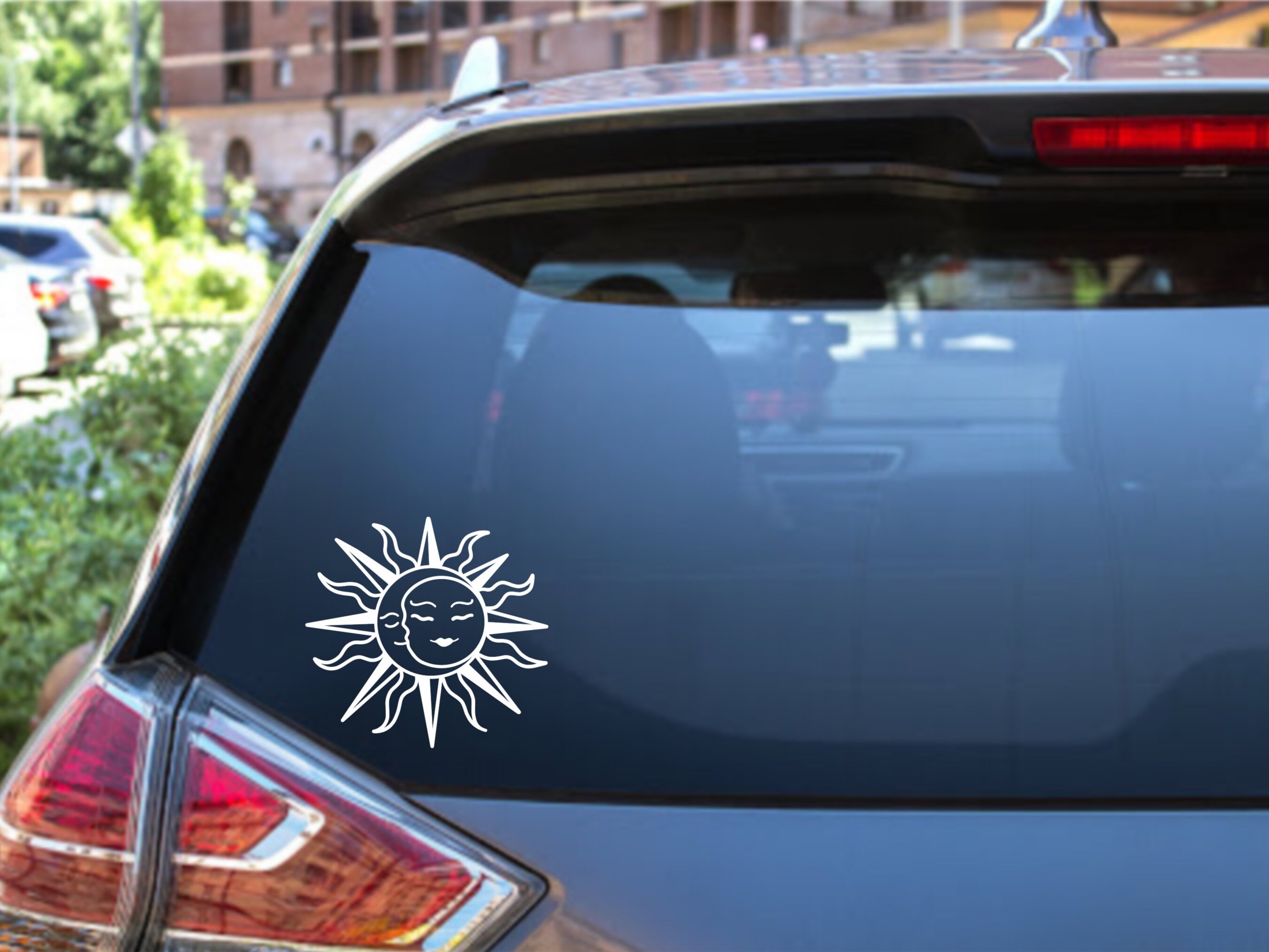 Coffee Sun Rise & Shine Car Window Bumper Decal Waterproof Sticker 14.7CMx10.1CM 