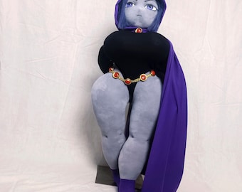 Raven. Teen Titans. Plush. Plush Doll. Handmade