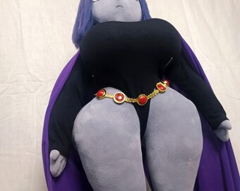 Raven. Teen Titans. Plush. Plush Doll. Handmade