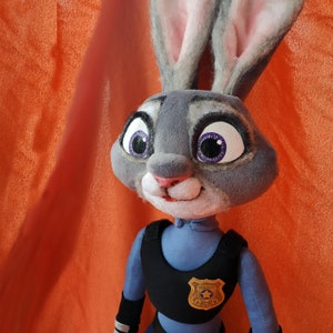 Judy Hopps from Zootopia. Textile doll. Handmade