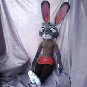 Judy Hopps. Regular Costume. Zootopia. Plush Doll. Handmade - Etsy