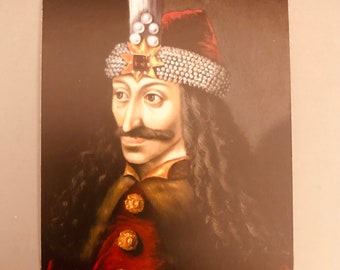 Vlad the Impaler The Count Dracula Wallachia Vampire Prince of Darkness Portrait 2.43x3  inches