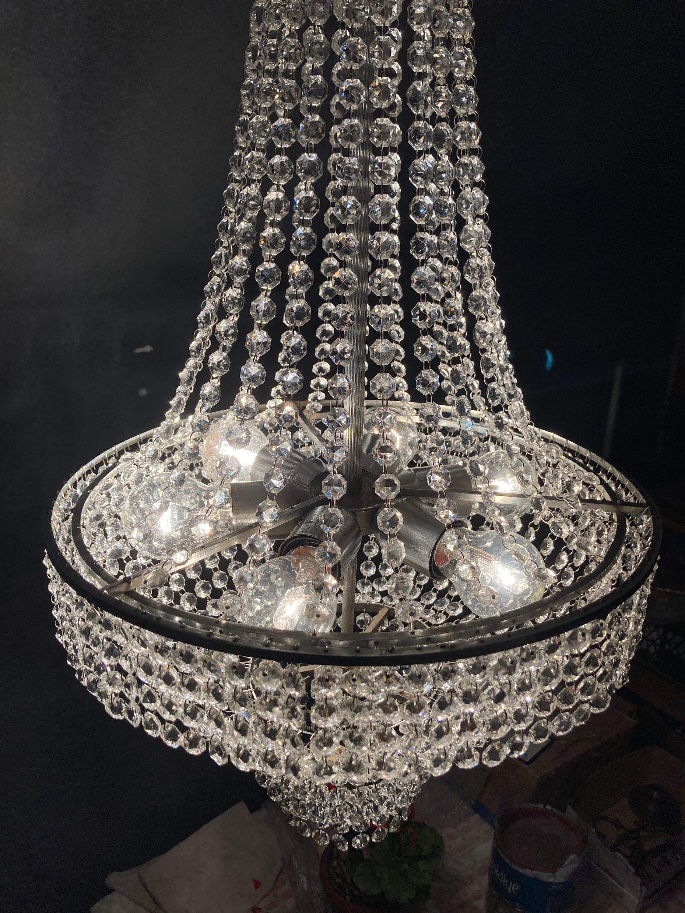 Vintage crystal 2024 chandelier value
