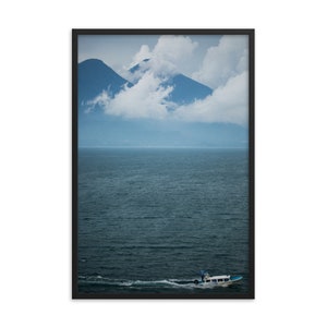 Lake Atitlan Boat Ride - Framed poster
