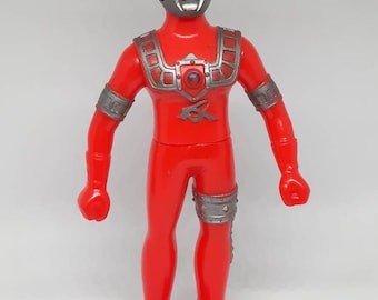 Vintage 1970s Popy King Zaurus Ultraman Ultraman Astra Red Soft Vinyl Figure