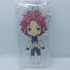 Happy Elements Ensemble Stars! Enstars Plate Keychain Mao Isara