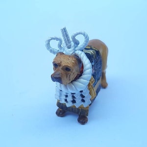 Kawaio Cute Rement Miniature Dollhouse Dog Sapporo Winter Festival Mini Figure
