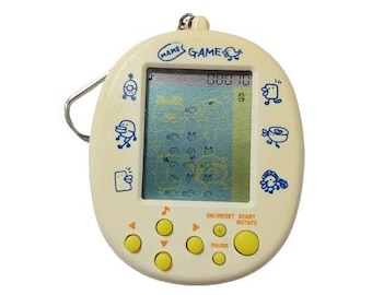 RARE Vintage Tamagotchi 1997 Mame Game De Hakken Blanco