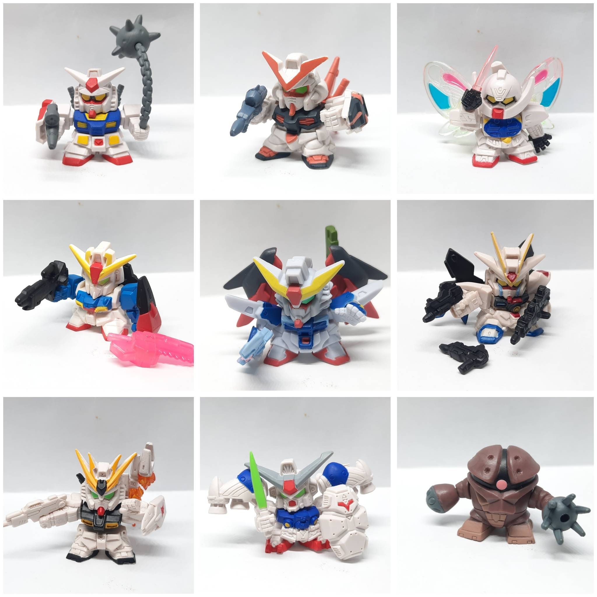 Bandai Mobile Suit Gundam SD Gundam Custom FULL COLOR Gashapon Etsy