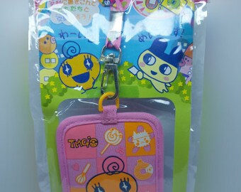 Kawaii Cute Tamagotchi Virtual Pet Game Memetchi Lanyard ID/Card Holder