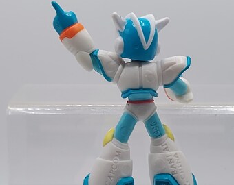6Dモデル フィギュア ホワイト/ブルー Mega Man X2 Full Color Cross Rockman Side Armor Mini Figure - Etsy