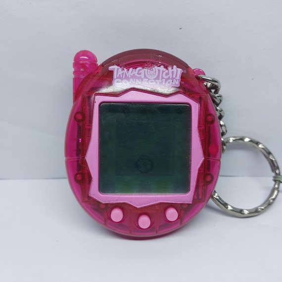 Vintage 2004 Tamagotchi Connection V3 Pink Translucent Used