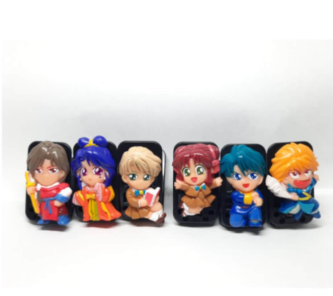 Vintage Bandai 1990s Fushigi Yuugi Clip Set Miaka Yui Hotohori