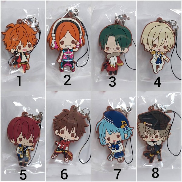 Happy Elements Ensemble Stars! Enstars Rubber Strap Collection Volume 1 Subaru Akehoshi Hinata Aoi Keito Hasumi Eichi Tenshouin Tsukasa Suou