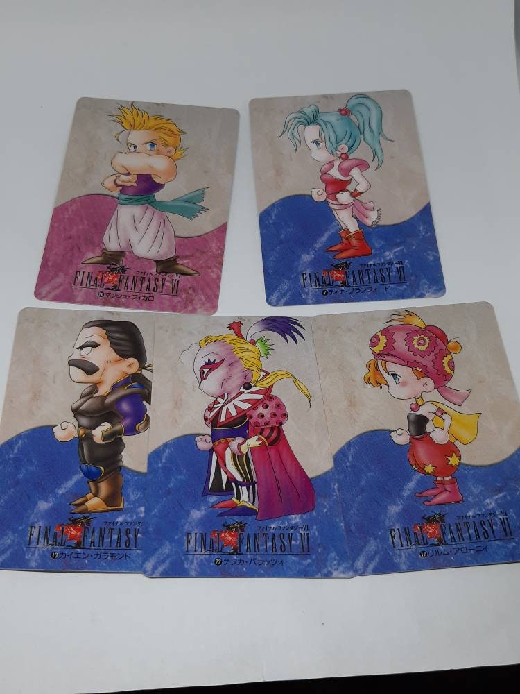 Vintage Final Fantasy Vi Trading Card Game Ff6 Etsy Vintage Final Fantasy Vi Trading Card Game Ff6 Etsy