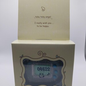 Virtual Pet Cute Teku Teku Angel Pedometer White Clear Japanese