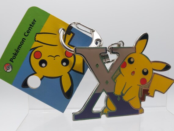Pocket Monsters Pokemon Pikachu Letter X Metal Keycha… - Gem