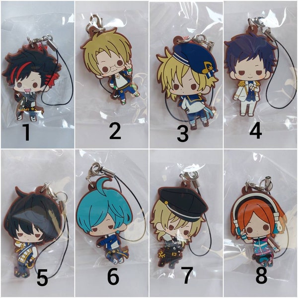 Happy Elements Ensemble Stars! Enstars Rubber Strap Collection Volume 3 Tetora Nagumo Makoto Yuuki Nazuna Nito Yuzuru Fushimi Ritsu Sakuma