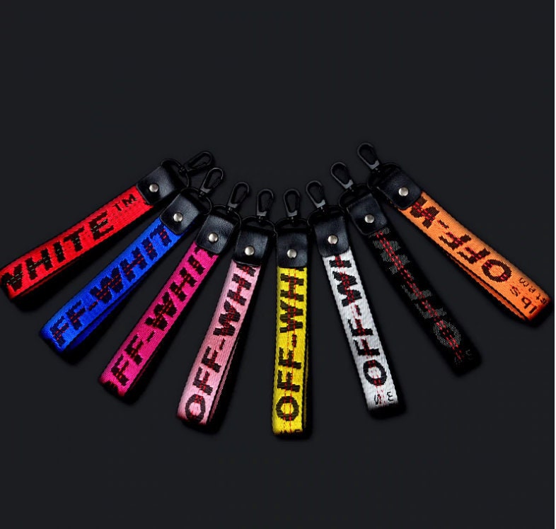 Off White Keychain Etsy