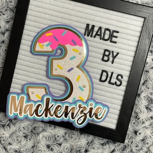 Ice Cream Cake Topper - fully custom ice cream themed cake topper