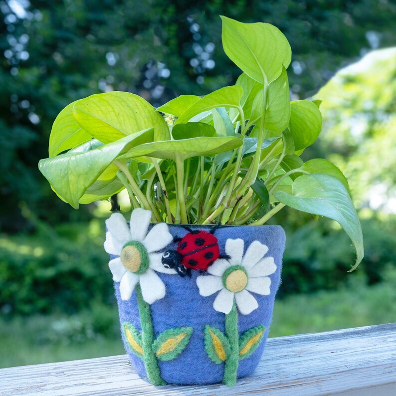 Fun Garden Pollinator Pots/ Felt Bowl/ Nature Nursery Decor / Kids ...