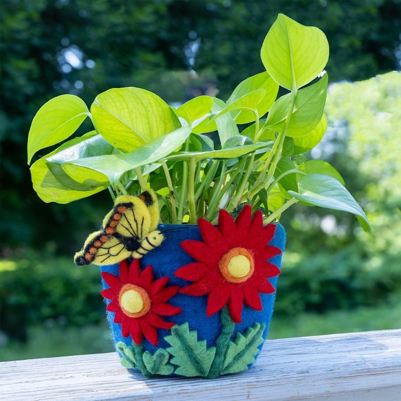 Fun Garden Pollinator Pots/ Felt Bowl/ Nature Nursery Decor / Kids ...