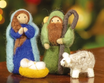 Felt Nativity Play set / Kids Friendly Felt Nativity / wool Nativity / Fair Trade Nativity / Full set Nativty