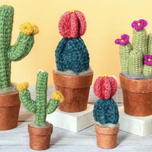 crochet cactus / cactus decor / cactus centerpiece /cactus ornament/ potted cactus/saguaro cactus/ moon cactus/ladyfinger cactus/ faux cacti
