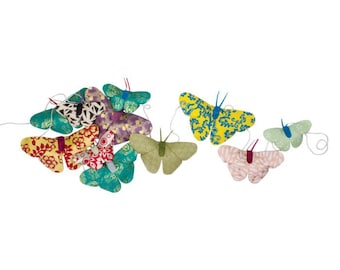 Origami Butterfly Garland / Sustainable Handmade Paper  butterfly  / nursery decor/ butterfly party decor / get well soon / hospital gift