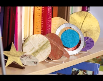 Solar System Garland- Sustainable Handmade Paper