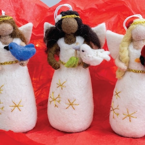 Felt Angels/Waldorf toy/Waldorf doll/felt fairies/wool toy/natural toy/angel ornament/ angel doll/felted angel/angel figurine/felt ornament