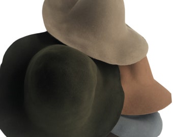 Heavy Weight Wool Felt Capeline Hat Body for Millinery